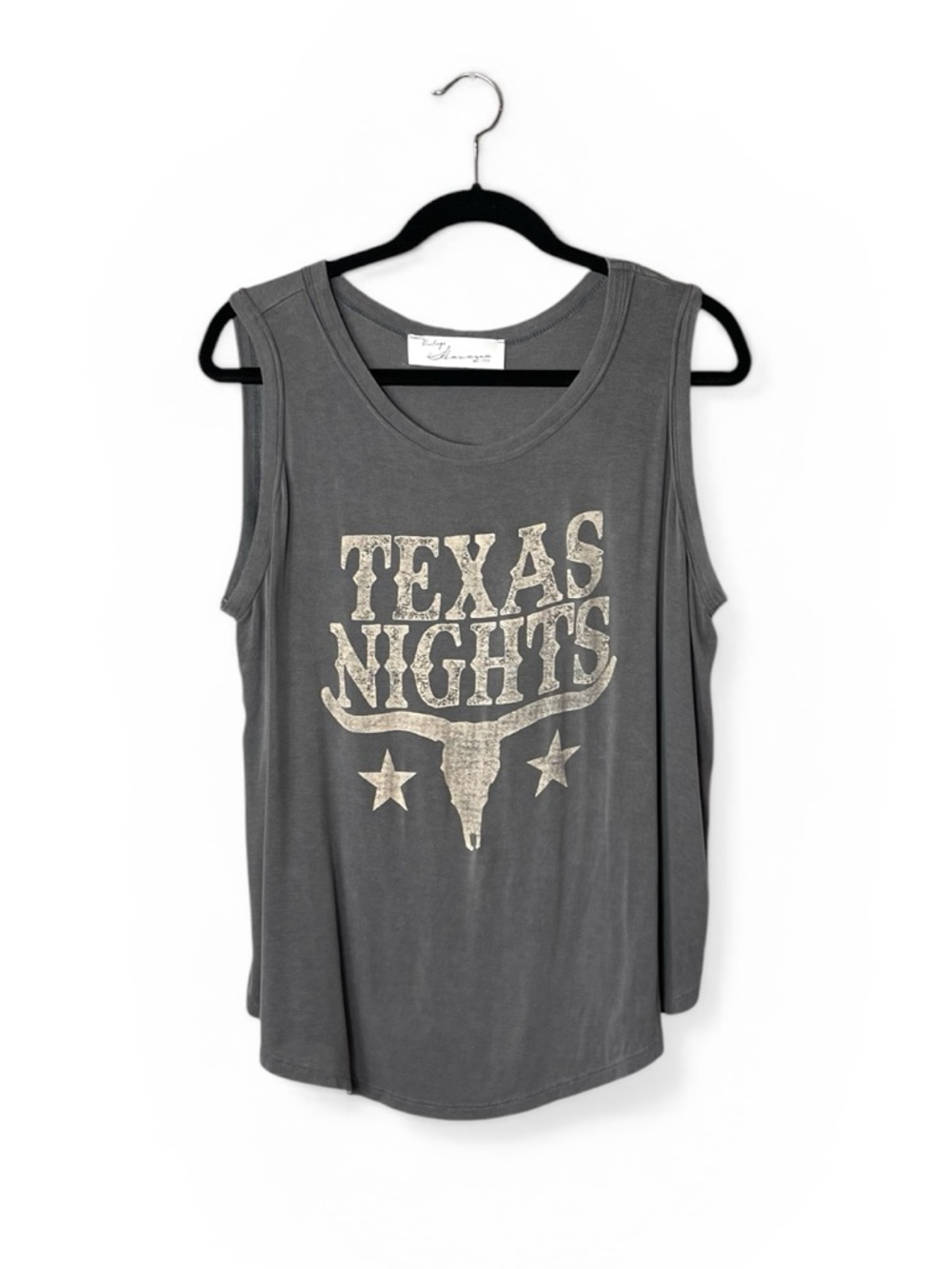 Gray "Texas Nights" Tank Size M